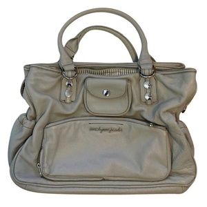 Marc Jacobs Grey Leather Tote Bag